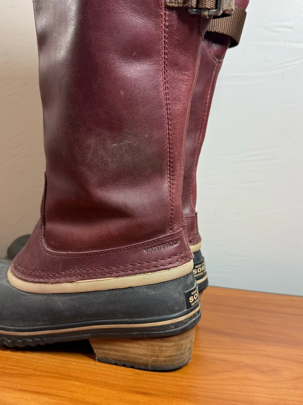 Sorel Slimpack Riding Tall II Boot Leather Women's Redwood Tobacco 1757881628 W7